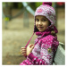 KAMA BW22 Dětská pletená Merino čepice, růžová