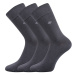Lonka Diagon Pánské ponožky s extra volným lemem - 3 páry BM000001470200101404 tmavě šedá