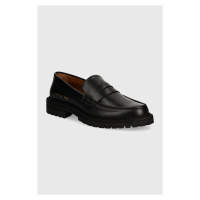 Kožené mokasíny Common Projects Loafer with Tread Sole pánské, černá barva, 2449