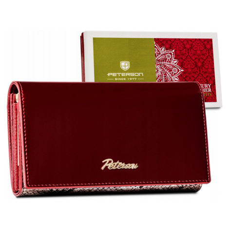 Kožená, velká dámská peněženka s RFID systémem Peterson