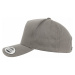 5-Panel Curved Classic Snapback - grey