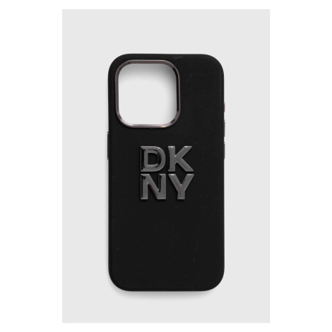 Obal na telefon Dkny iPhone 15 Pro 6.1 černá barva, DKHCP15LSMCBSK