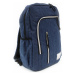 Tmavě modrý zipový městský batoh Corvin Lamer