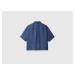 Benetton, Short Shirt In Pure Linen