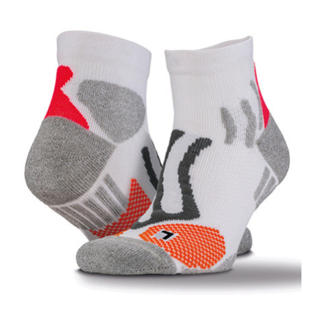 Spiro Unisex kompresní sportovní ponožky RT294 White