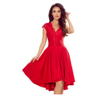 Numoco Dámské šaty s výstřihem Patricia červená Červená