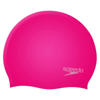 Speedo MOULDED SILC CAP JU Juniorská plavecká čepice, růžová, velikost