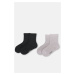 Dagi 2 Pack Gray Melange Girls' Modal Socks