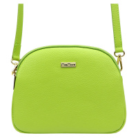 Kožená crossbody kabelka MiaMore 01-064 pistaciová