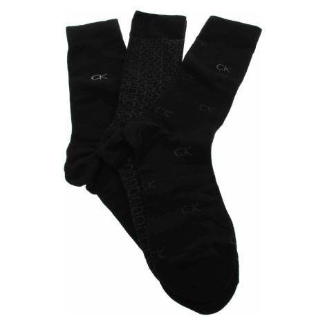 Calvin Klein Jeans pánské ponožky 701224107001999 black combo Černá