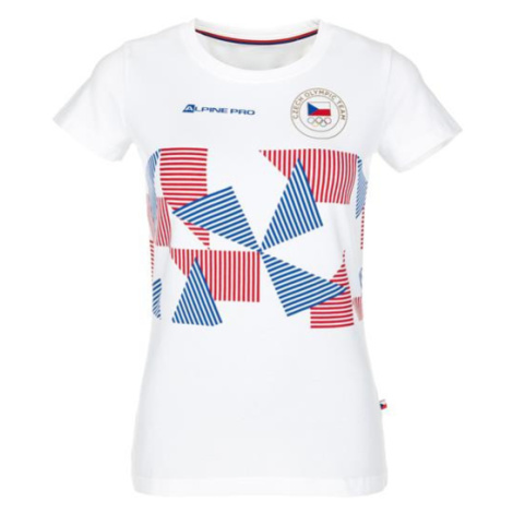 Koshinga bílá dámské triko z olympijské kolekce ALPINE PRO