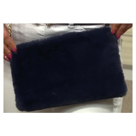 QVC KIM & CO. kabelka z umělé kožešiny Barva: Modrá