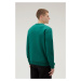 Mikina woolrich organic cotton sweatshirt spruce green