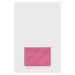 Pouzdro na karty Karl Lagerfeld růžová barva
