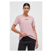 Bavlněné tričko Burton růžová barva
