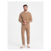 Men's sweatshirt + pants set - brown V2 Z78