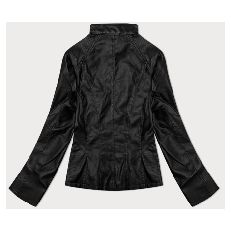 Černá dámská bunda ramoneska se stojáčkem J Style (11Z8132) J.STYLE
