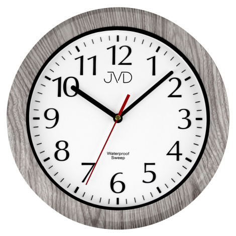 JVD Nástěnné koupelnové hodiny s tichým chodem SH494.3