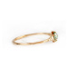 Éternelle Stříbrný prsten se zeleným zirkonem - stříbro 925/1000 P1029/56 Zlatá