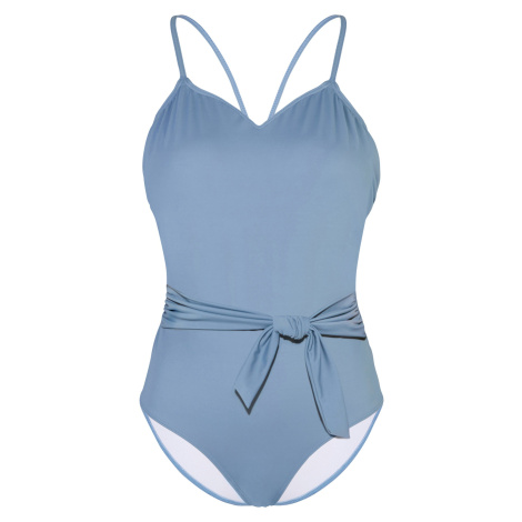 Bonprix BODYFLIRT jednodílné plavky s páskem Barva: Modrá, Mezinárodní