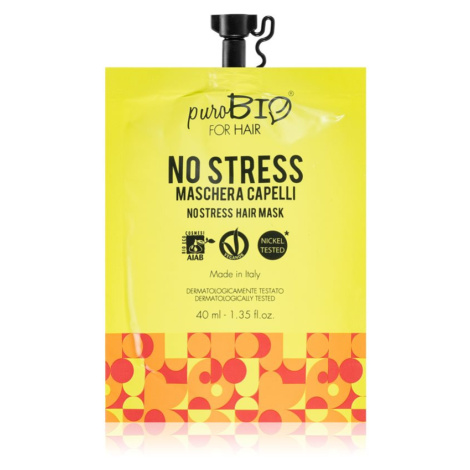 puroBIO Cosmetics No Stress revitalizační maska na vlasy 40 ml