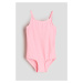 H & M - Vzorované jednodílné plavky - růžová