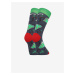 Zeleno-šedé vánoční ponožky Styx Vánoce