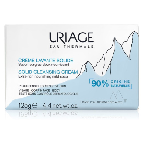Uriage Hygiène Solid Cleansing Cream jemný čisticí krém s termální vodou z francouzských Alp 125