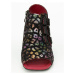 Sandály s třpytivým leopardím vzorem Simen Černá/Multicolor