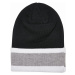 Urban Classics / College Team Package Beanie and Scarf black/heathergrey/white