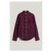 KOŠILE GANT REG GMNT DYED CHECK SHIRT RICH WINE