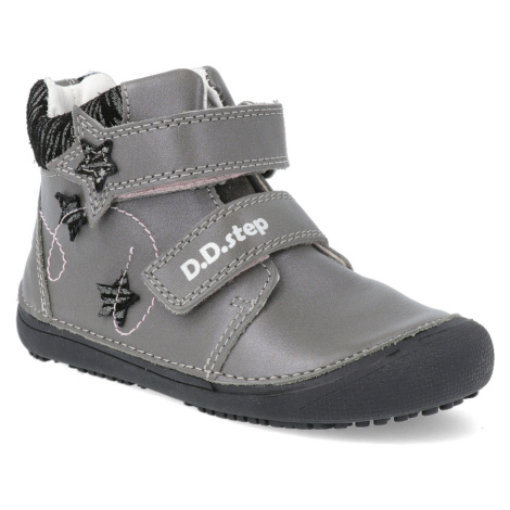 Barefoot dětské kotníkové boty D.D.step A063-318A šedé