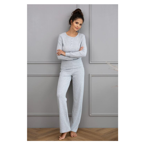 100% bavlněné pyžamo Jade světle šedé Sensis