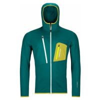 Ortovox Fleece Grid Hoody M Pacific Green Outdoorová mikina