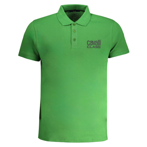 Cavalli Class QXT64ZKB002 Pánské polo zelené Roberto Cavalli