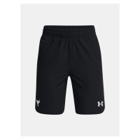 Černé klučičí kraťasy Under Armour UA Pjt Rock Woven Shorts