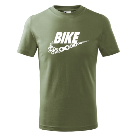 Pánské tričko pro cyklisty BIKE - vtipná parodie známé značky BezvaTriko