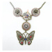 SteamPunk náhrdelník Motýl Tik Tak