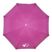 Derby Mini s potiskem - dětský skládací deštník, růžová, plná barva růžová