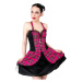 šaty dámské Black Pistol - Punk Mini Dress Tartan Pink - B-5-04-060-18