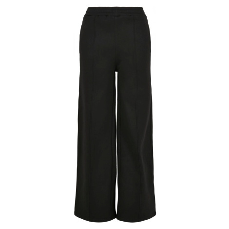 Ladies Straight Pin Tuck Sweat Pants - black Urban Classics