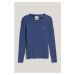 SVETR GANT STRETCH COTTON CABLE C-NECK DUSTY NAVY