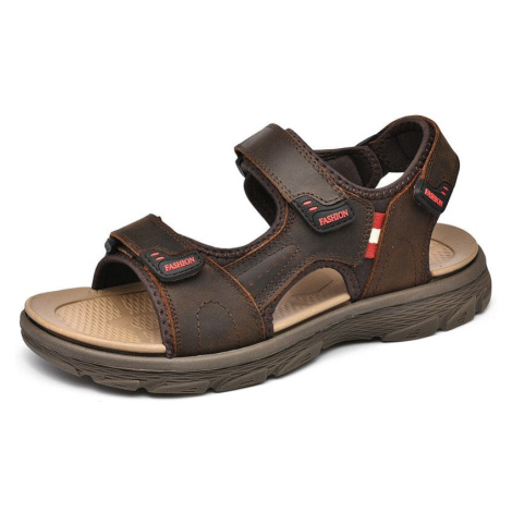 Pánkové letní boty pánské sandály s prošíváním MIXI FASHION