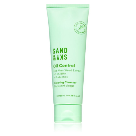 Sand & Sky Oil Control Clearing Cleanser osvěžující čisticí gel pro mastnou a problematickou ple