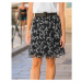 Blancheporte Dvoubarevná sukně s potiskem černá/bílá