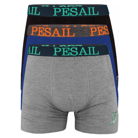 Tonino Pesail boxerky delší nohavička 85712 3bal. vícebarevná