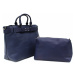 Tmavě modrý dámský elegantní kabelkový set 2v1 Berthe Tapple