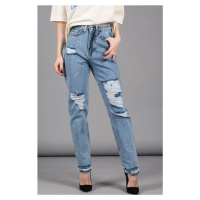 Madmext Mad Girls Blue Torn Mom Jeans