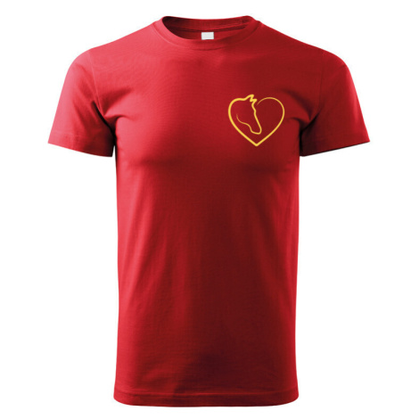 Dětské tričko pro milovníky koní - Srdce na pravém místě - skvělý dárek BezvaTriko