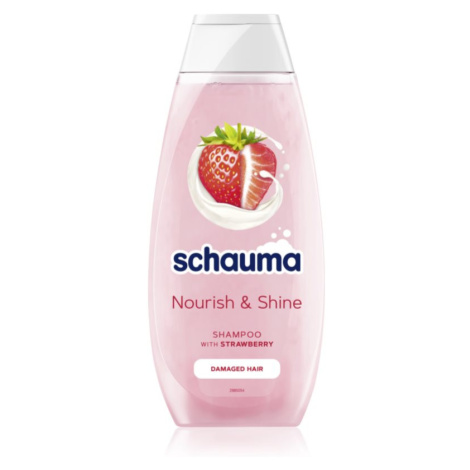 Schwarzkopf Schauma Nourish & Shine posilující šampon pro poškozené vlasy s vůní jahod 400 ml